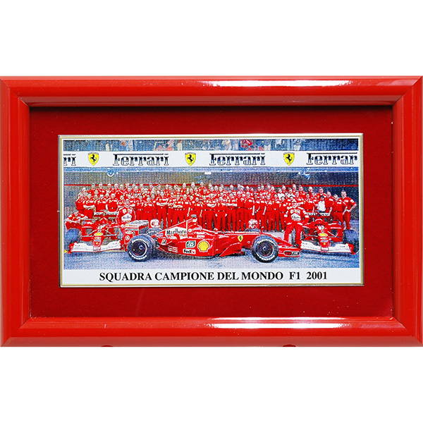 Ferrari純正F2001額装プレート/Ferrari永年勤続者退職記念用