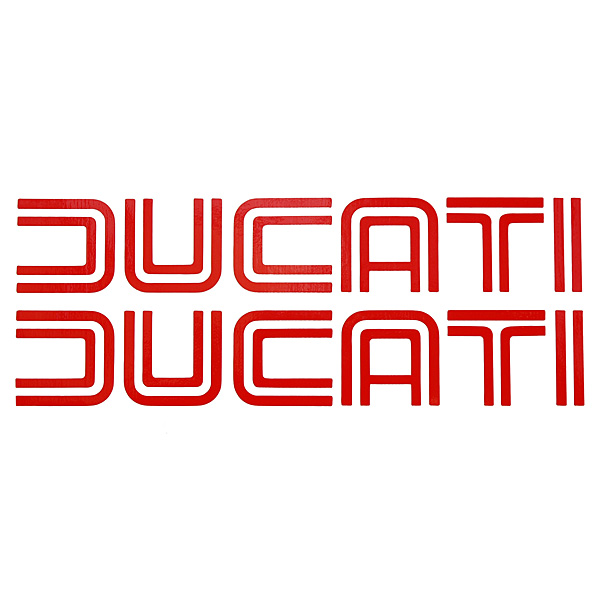DUCATI旧ロゴステッカー (切文字タイプ/2枚セット)