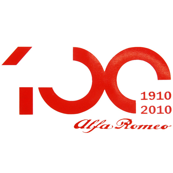 Alfa Romeo純正100周年記念ロゴステッカー(Small/切文字タイプ)