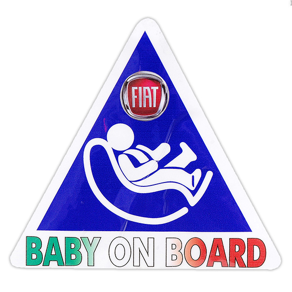 FIAT BABY IN CARステッカー(裏貼りタイプ)