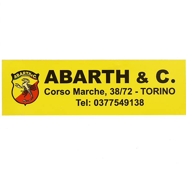 ABARTH & C Replica Sticker 