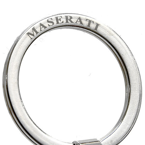 MASERATI Keyring (Round Metal/Black)
