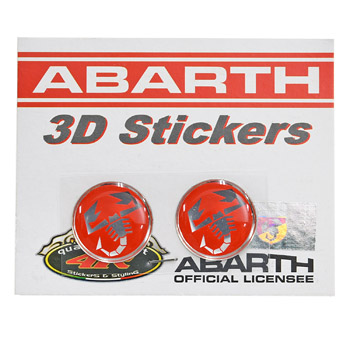 ABARTH 3D SCORPIONE Sticker(Round/21mm/2pcs.)-21539-
