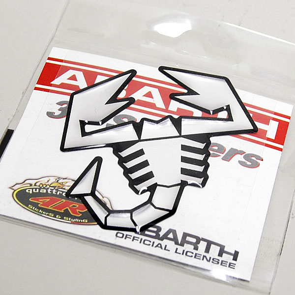ABARTH 3D Scorpione Sticker (Chrome/60mm)-21542-