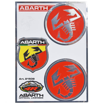 ABARTH純正ステッカーセット (スコーピオン/エンブレム)-21508-