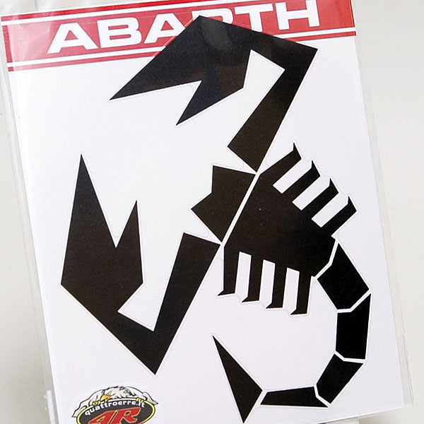 ABARTH純正スコーピオンステッカー (ブラック/M)-21581-