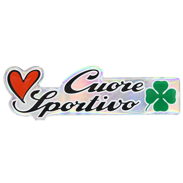 Alfa Romeo Cuore Sportivo 3Dロゴステッカー