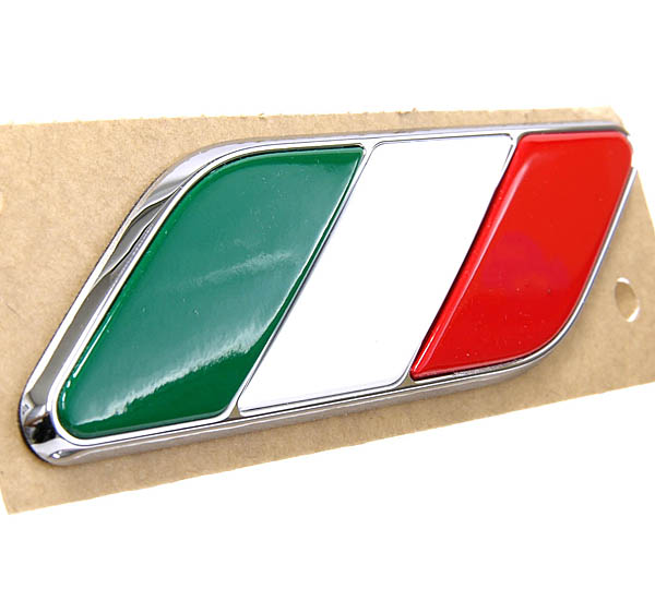 FIAT純正500フェンダー用トリコロールエンブレム : イタリア自動車雑貨