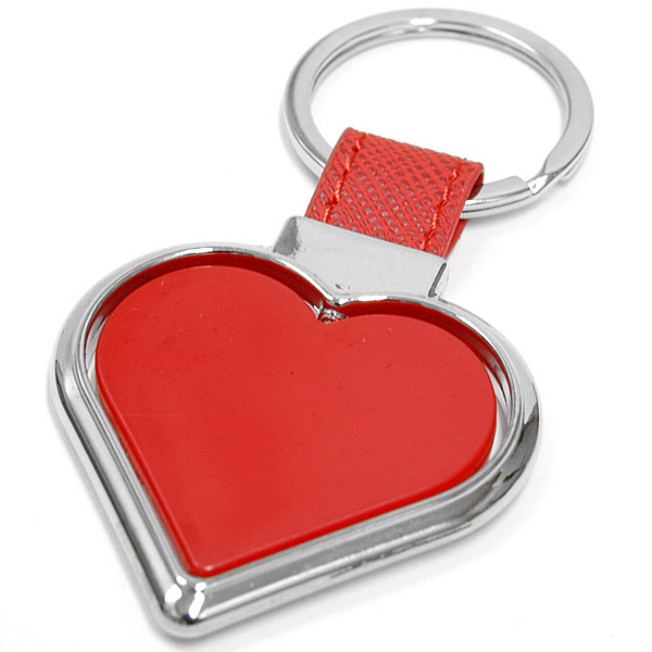 FIAT 500 Heart Shaped Keyring