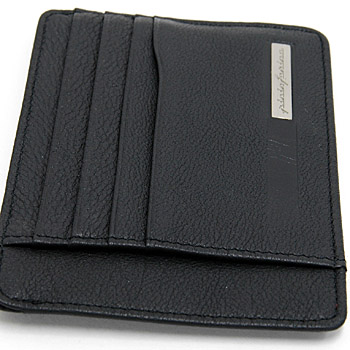 Pininfarina Leather Card Holder PERGUSA by BRICS (Black)(BP908861-099)