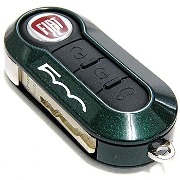 FIAT 500 Key Cover Set(Metaric Green/White) : Italian Auto Parts & Gadgets  Store