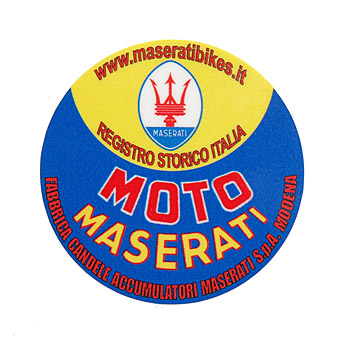 Registro Storico MOTO MASERATIステッカー(丸型)