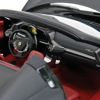 1/18 Ferrari 458 Spider Miniature Model(Mat Black)