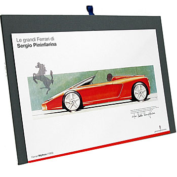 Pininfarina Ferrari MYTHOSデザインスケッチ -Paolo Pininfarina直筆サイン入り 限定60セット-