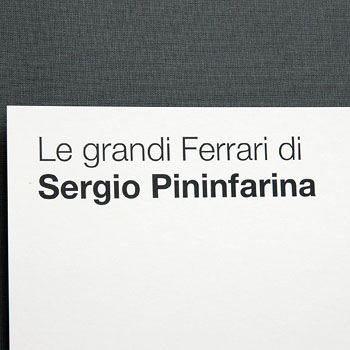Pininfarina Ferrari Dino Design Sketch -Paolo Pininfarina Signed-
