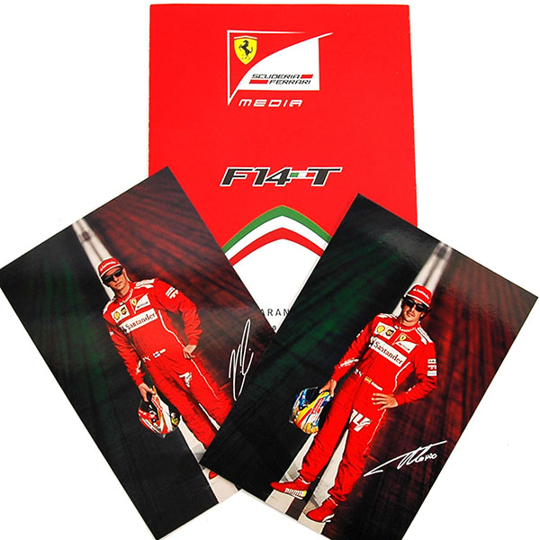 Scuderia Ferrari F14-Tプレスリーフレット&ドライバーズカードセット