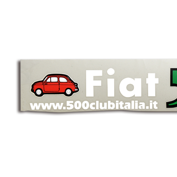 FIAT 500 CLUB ITALIAロゴステッカー(切文字タイプ/ウィンドウ用)