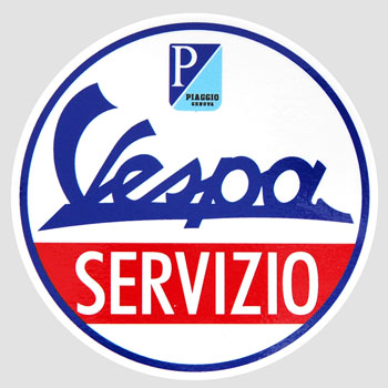 Vespa Servizioステッカー