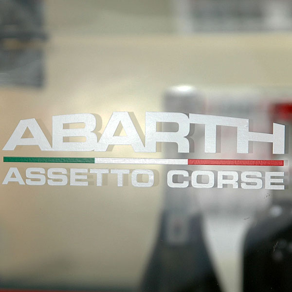 アバルト ドーム型 ステッカー ASSETTO CORSE 2枚　残１