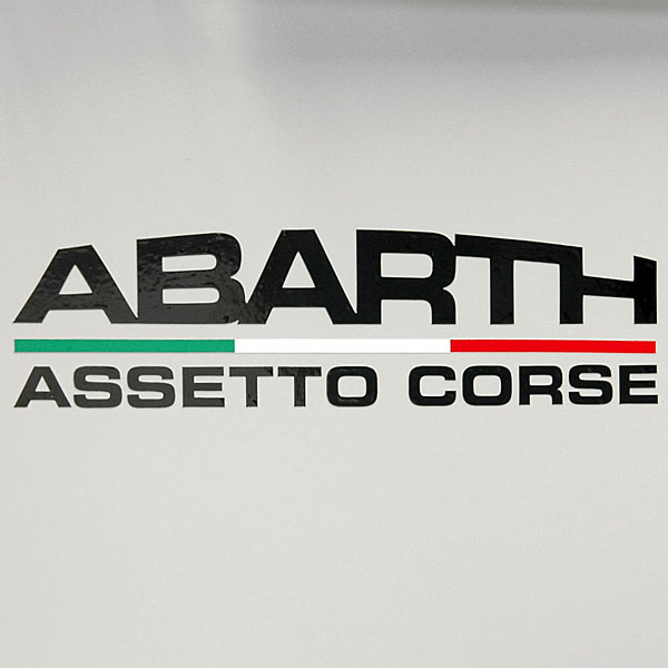 ABARTH ASSETTO CORSEロゴステッカー(切り文字/ブラック)