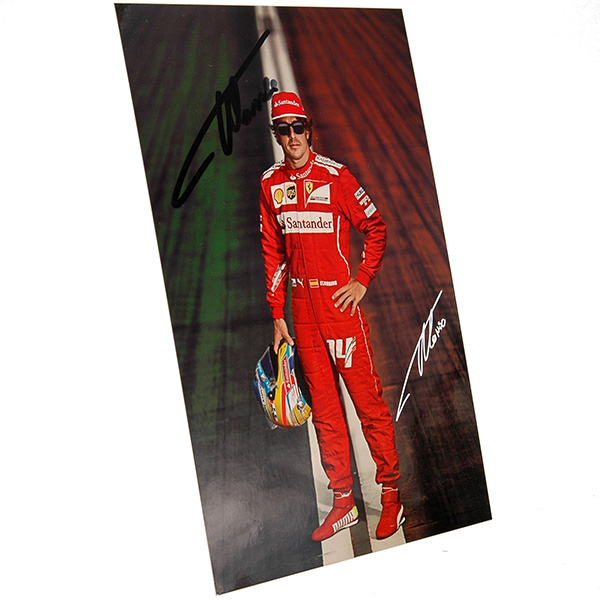 Scuderia Ferrari 2014ドライバーズカード-アロンソ直筆サイン入り-