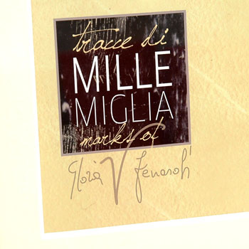 TRACCE DI MILLE MIGLIA Poster-OSCA MT4/LANCIA AURELIA B20-