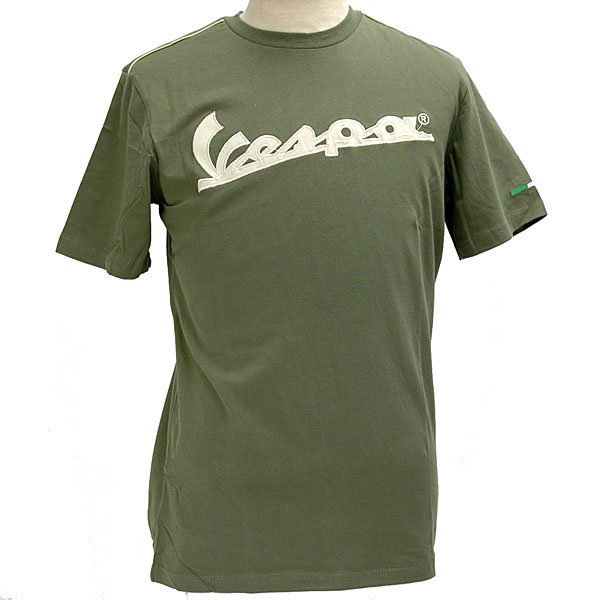 VespaオフィシャルロゴTシャツ(グリーン)
