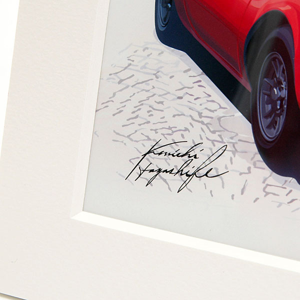 Ferrari Dino 246GT Illustration(Red) by Kenichi Hayashibe