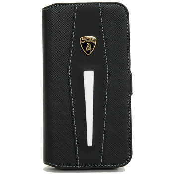 Lamborghini iPhone6/6s Book Type Leather Case(Magnet/Black/Whiter)