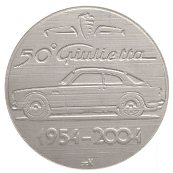 Alfa Romeo Giulietta誕生50周年記念ペーパーウェイト by RIA(Registro Italiano Alfa Romeo)