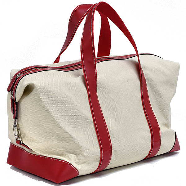 Ferrari Formula 1 Club canvas and leather Boston bag