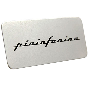 Pininfarina Metal Plate