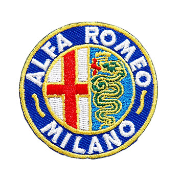 Alfa Romeo MILANOエンブレムワッペン(55mm)