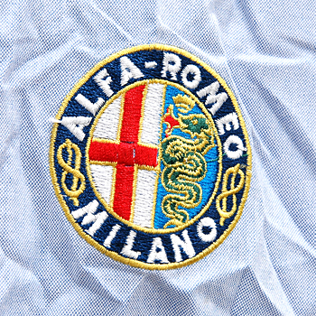 Alfa Romeo Button Down Shirts-ALFA CORSE/Blue-