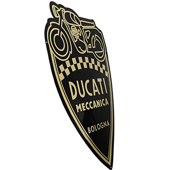 DUCATI純正メタル製サインボード(MECCANICA/盾型) : イタリア自動車