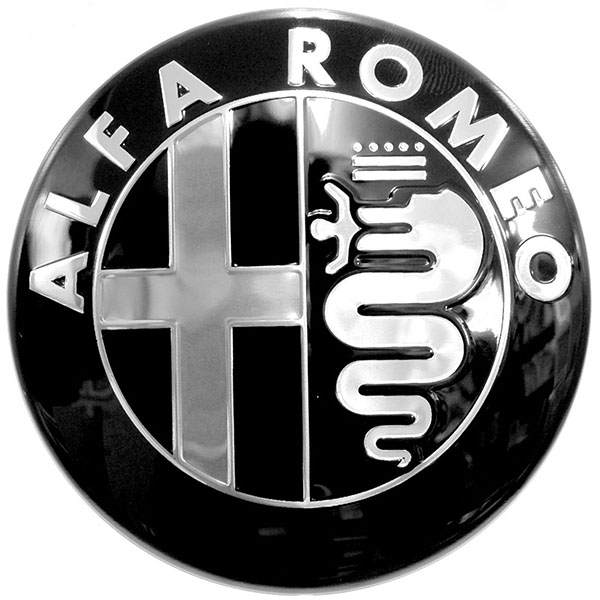 Alfa Romeoエンブレム-モノトーンタイプ-<br><font size=-1 color=red>04/19到着</font>