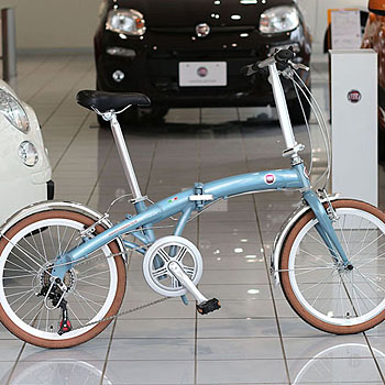 FIAT Folding bicycle (20inch/AL-FDB207V/Blue) : Italian Auto Parts