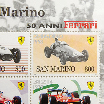 Scuderia Ferrari San Marino GP Stamp Set