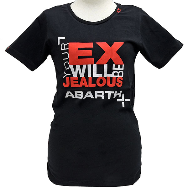 ABARTH純正レディスTシャツ-YOUR EX/ブラック-
