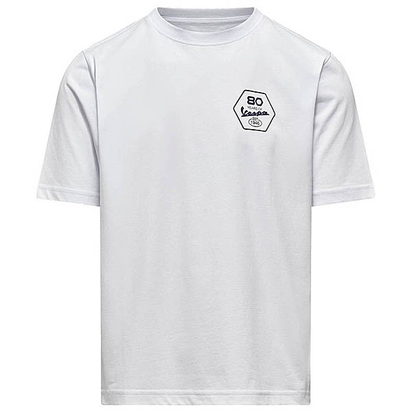 Vespaオフィシャル80th Anniversary Tシャツ(ホワイト)