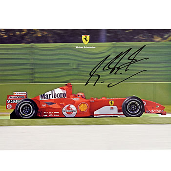 Scuderia Ferrari 2005プレスカード(F2005)-M.シューマッハ直筆サイン入り-