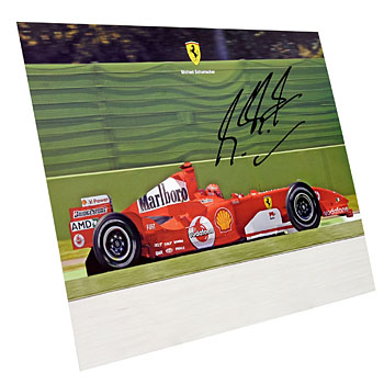 Scuderia Ferrari 2005プレスカード(F2005)-M.シューマッハ直筆サイン 