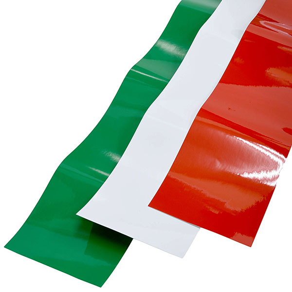 イタリア国旗ストライプデカール(3ピースタイプ)