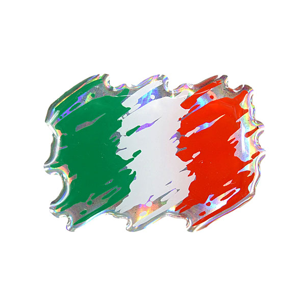 Italian Flag 3D Sticker(Brush A)