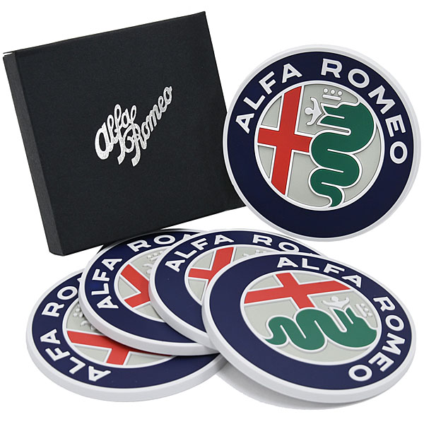 Alfa Romeo New Emblem Coaster Set