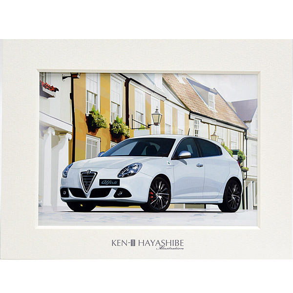 Alfa Romeo Giulietta(White)  Illustration by Kenichi Hayashibe<br><font size=-1 color=red>06/20到着</font>