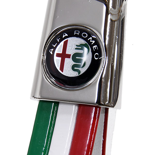 Alfa Romeoトリコロールキーリング (Newカラーエンブレム/スリムタイプ)