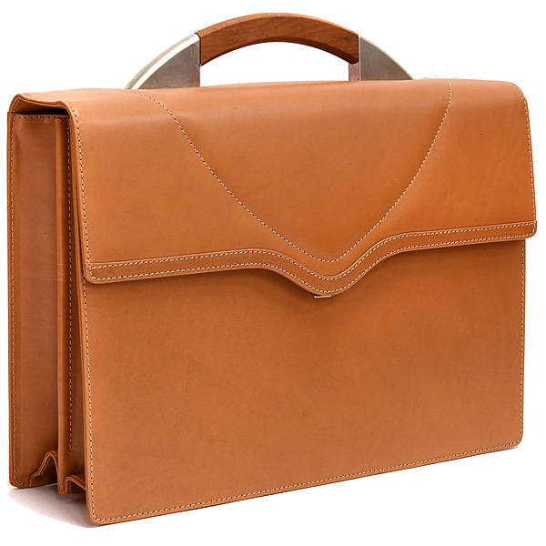 Alfa Romeo Leather briefcase(Beige)