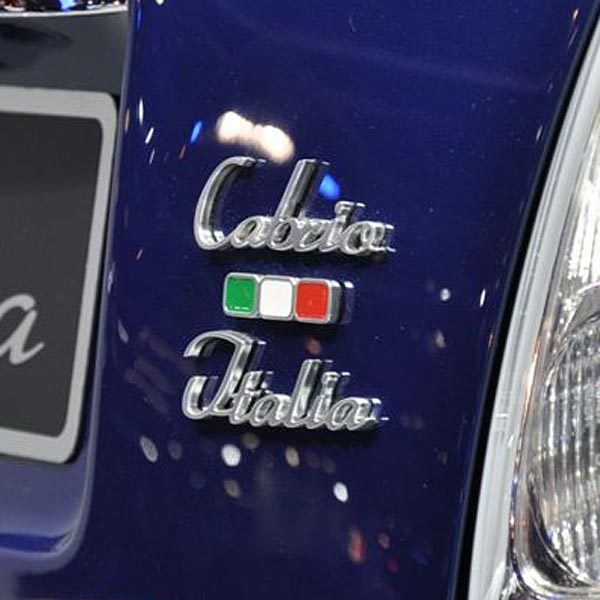 ABARTH純正Cabrio Italiaロゴエンブレム<br><font size=-1 color=red>05/20到着</font>