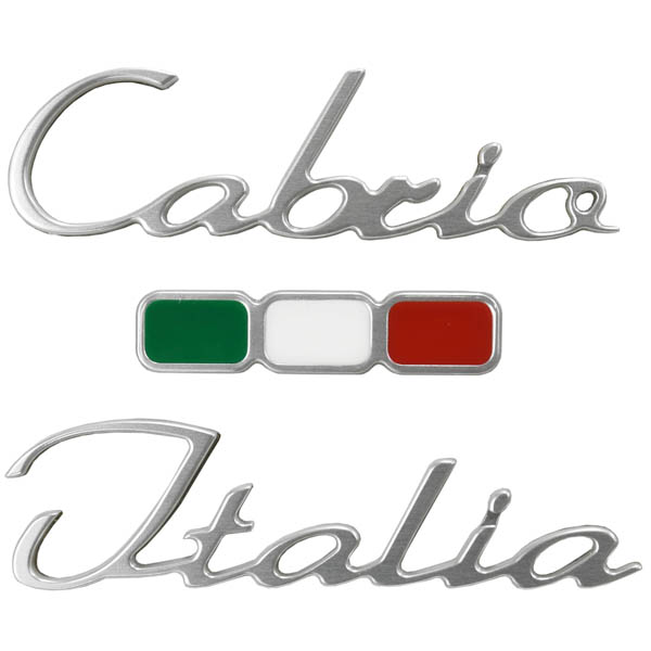 ABARTH純正Cabrio Italiaロゴエンブレム